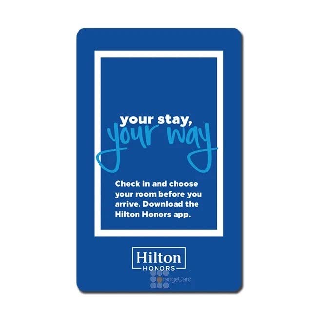 Hilton RFID Key Card (Non-Magnetic) Hilton Brand only