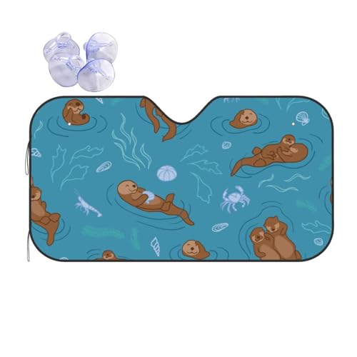 Couverture pare-brise isolation thermique visière pliable