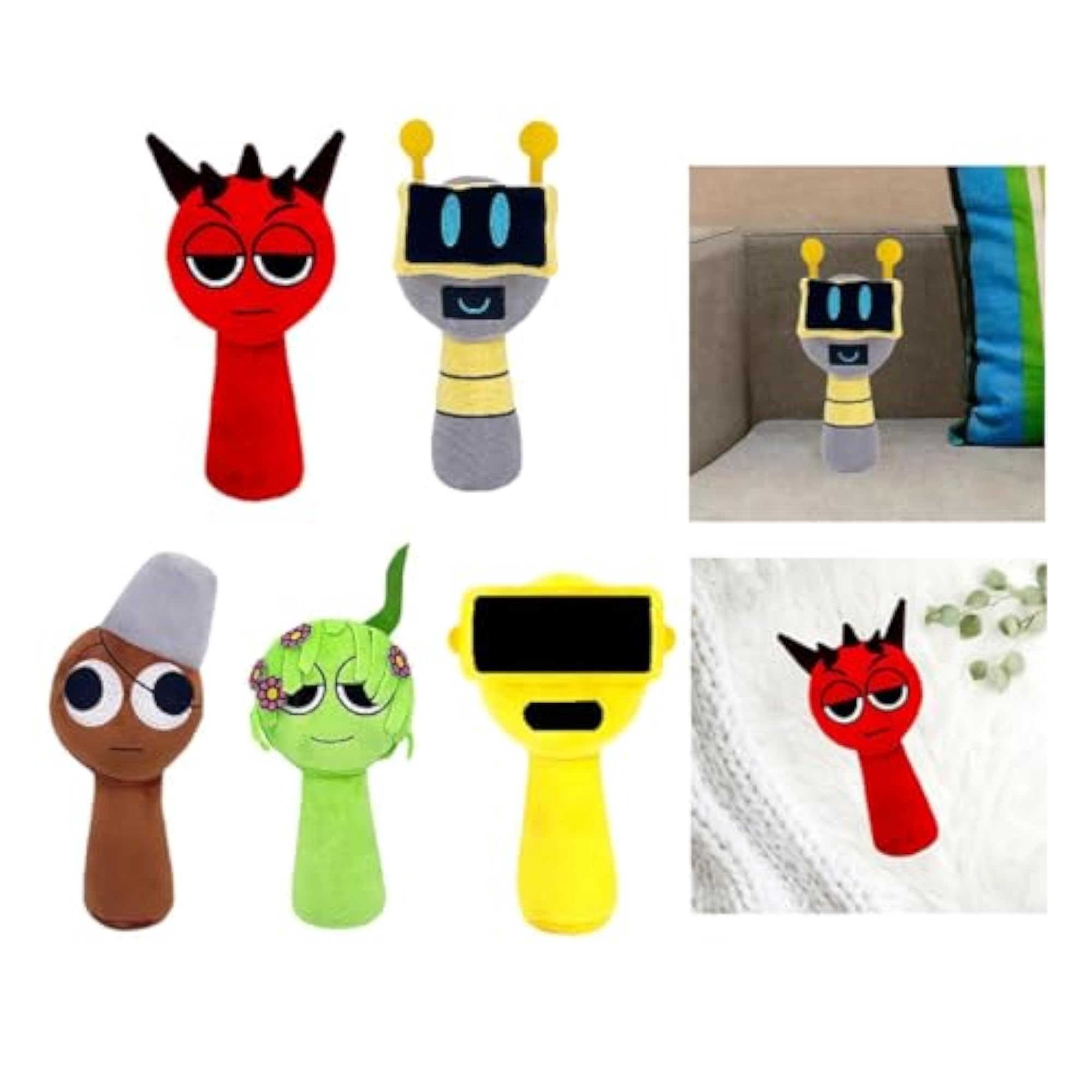 Sprunki Plush Toy for Kids and Adults, Red