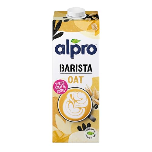 Alpro Barista Oatmeal Drink Vegan Dairy Free Gluten Free Lactose Free Great Addition to Any Coffee 1 Litre