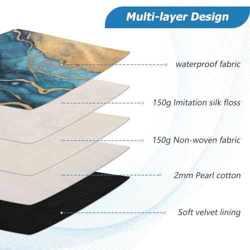 Funda para portátil azul dorado de 13-14 pulgadas miniatura 4