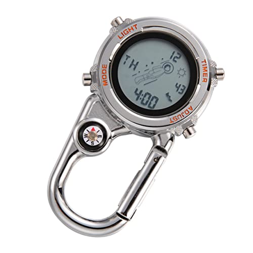 WHAMVOX Reloj de montaña Mochila para Hombres Reloj Deportivo para Hombre Relojes de Ejercicio para Hombres Reloj Digital Reloj de Escalada Reloj Clip Material de aleación de Zinc Orange