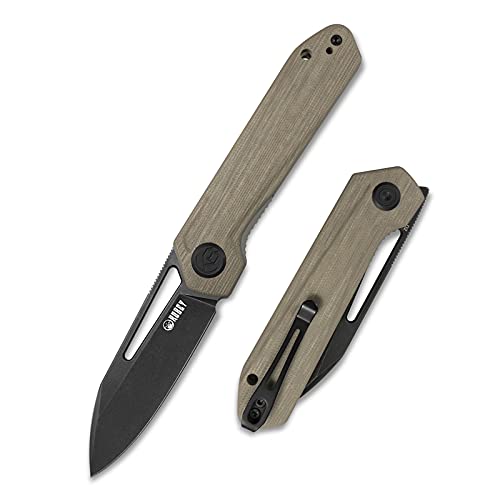 KUBEY Royal KU321 Folding Pocket Knife G10 Handle D2 Blade (Tan - dark stonewashed)