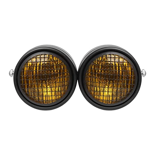 Phare antibrouillard moto jumeaux à double éclairage puissant pour harley bobber