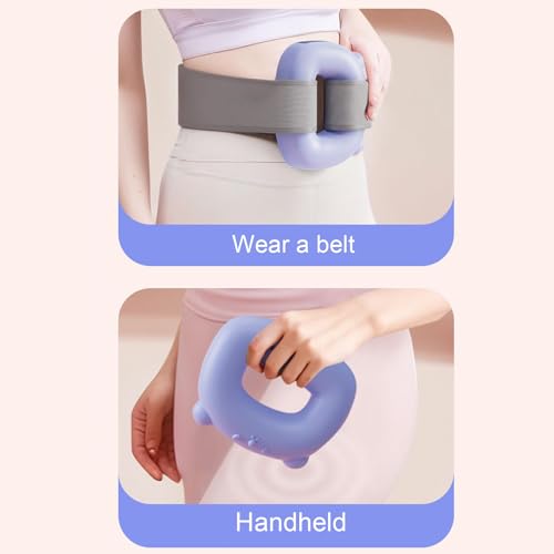 Ahuuen Fascia Massager | 2 Modes 8 Levels Rechargeable Muscle Relaxation Device - Equipment Portable Machine with Belt for Neck Gym Legs Belly Waist Relaxation Arms Muscle Knot Recovery - Image 5