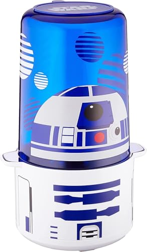 Star Wars R2-D2 Stir Popcorn Popper from Select Brands - Countertop Machine with Non-Skid Feet & Nonstick Surface - Home Kitchen Appliance for Popcorn - Electric Maker with Kernel Scoop & Oil Spoon