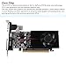 Dpofirs Grafikkarte, DDR3 1 GB 64-Bit-Gaming-Grafikkarte mit HDMI-DVI-VGA-Anschlüssen, PCIe 2.0, Unterstützung für DirectX10.1, Computer-Grafikkarte für Office-Videospiele