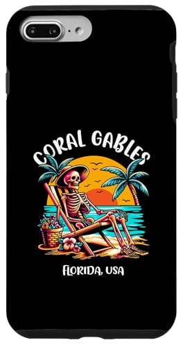 Coral Gables Florida Funny �X�P���g���C���U�z�b�g�T���f�U�C�� �X�}�z�P�[�X iPhone 7 Plus/8 Plus �p