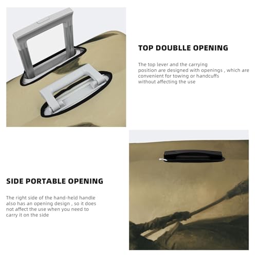 Mysterious Witch Elastic Travel Luggage Covers Dustproof Scratch-Resistant Suitcase Protector Fit 22-24 Inch3