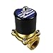 HFS(R) Electric Solenoid Valve Copper Normally Closed for Water Air Gas (12V DC 3/4IN NPT)