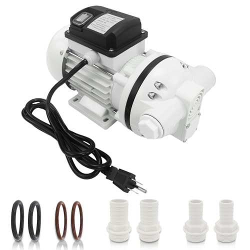 110-120V DEF Transfer Pump Self-Priming Electric Diaphragm Drum Pump for Diesel Exhaust Fluid Urea Oil & Water 10.6 GPM High Flow 400W Motor 36 ft Lift US Plug