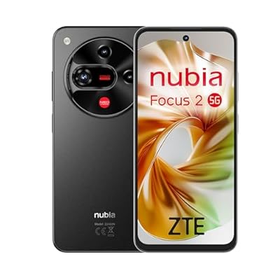 ZTE Nubia Focus 2 5G Smartphone Libre con IA 8GB+256GB Pantalla 6 7" HD+ 120Hz Cámara 108MP Batería 5000mAh Carga Rápida 18W Android 15 Incluye Funda y Protector Negro