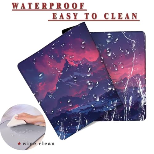 Mouse pad mat étanche et antidérapant grand format pour protéger le bureau