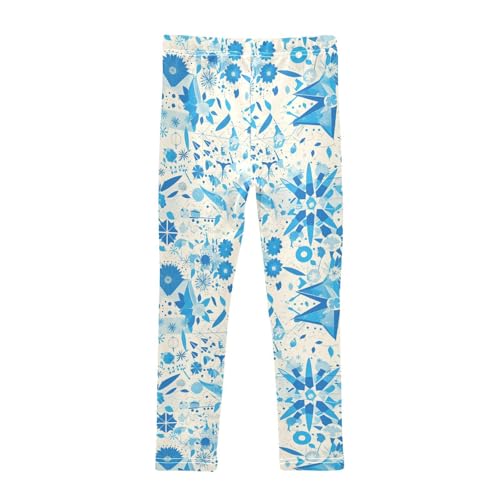 KLL Boho Kaleidoscope Abstract Pattern Toddler Girls' Cotton Leggings Fashion Full Length Pants Gym2