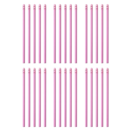 30 lápices triangulares para dibujar, escribir, lápices de color macaron para estudiantes, actividades de aula, dibujo y escritura con borrador triangular para la escuela