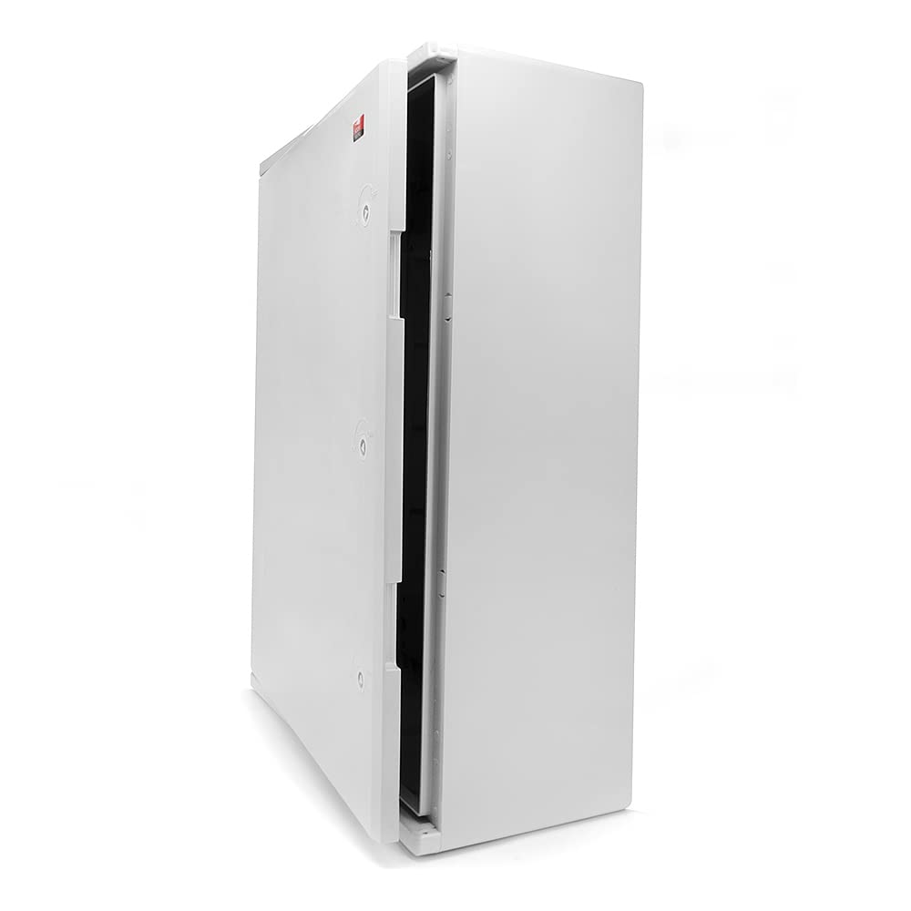 Armario de distribución ABS con cerradura puerta con junta perimetral 600 x 800 x 260 cm, carcasa industrial IP65 con placa de montaje galvanizada