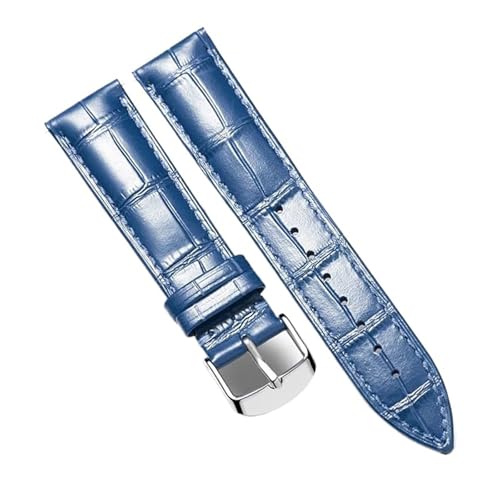 Bracelet montre cuir véritable yingyingjia bleu 18mm élégance chic