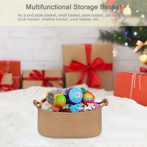Image of Small Empty Gift Basket with Bag & Ribbons, Camel