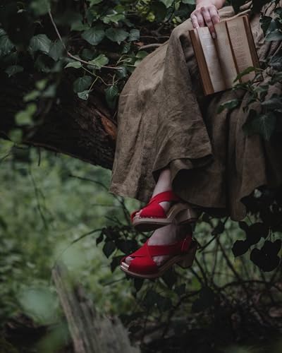 Sandgrens Handmade Swedish Wood Clogs for Women, High Heel Sandal | Morocco2