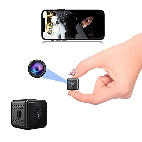 COCBTKQ Mini Spy Camera, WiFi Hidden Camera 1080P HD Small Nanny Cam with Night Vision and Motion Detection Indoor Baby Security Camera for Home Office Spy Cam