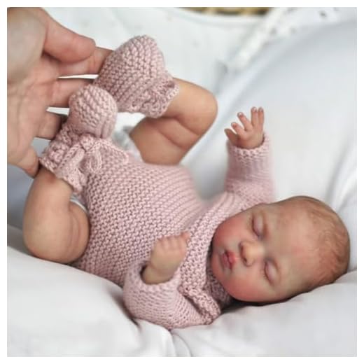 Lonian Reborn Dolls - Bambole realistiche fatte a mano da 30 cm Corpo in tessuto morbido con accessori giocattolo, come un bambino realistico