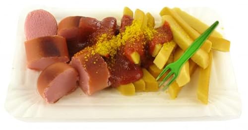 Odenwälder Marzipan Currywurst mit Pommes 150g