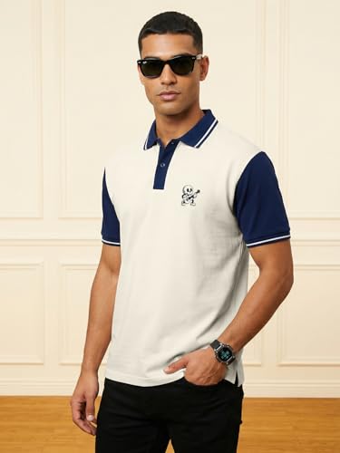 Image of Veirdo Men's Polo T-Shirt - Regular Fit Casual Half Sleeve Collar Tee, Stylish Solid Color Summer Wear, Comfortable Everyday Fashion Top (Sizes S-2XL)