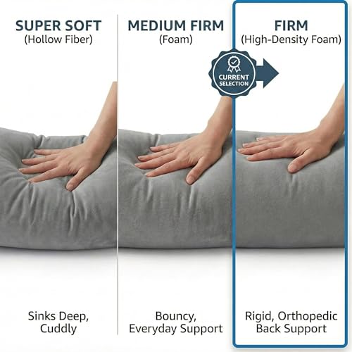 Image of Wakefit Medium Firm Bolster Pillow | Pack of 1 | 23x8 Inch | Foam & Removable Velvet Fabric | Machine Washable Cover | for Bed, Sofa & Diwan | Blue