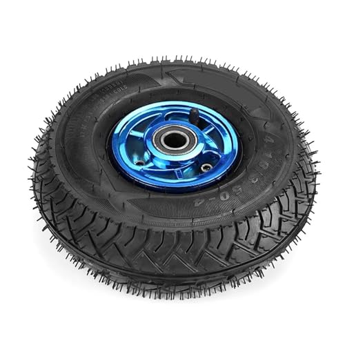 Roue gonflable 10 pouces 3.50-4 en caoutchouc et acier pour chariot de jardin