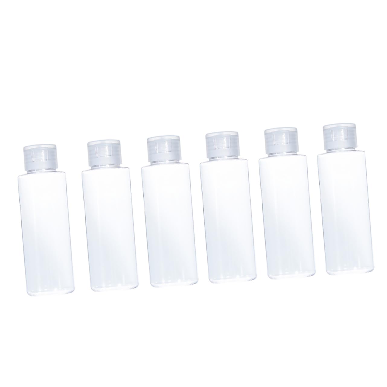 Gatuida 6pcs Compact Squeeze Bottles Pump Leakproof Travel Bottles for Emulsion Makeup Sunscreen