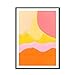 HJGB Nordique Abstrait Jaune et Orange Mur Art Peinture sur Toile Affiche et édition Maison Peinture sur Toile sans Cadre A 20x30 cm
