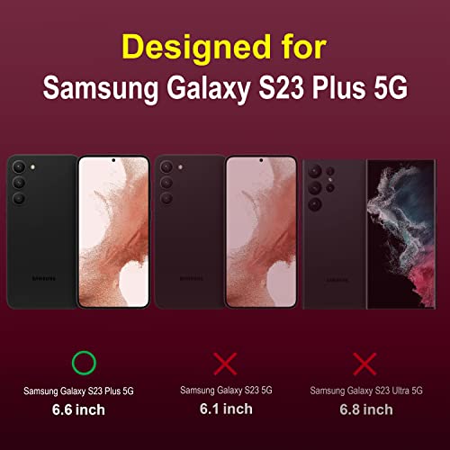 Image of Amazon Brand - Solimo Mobile Cover for Samsung Galaxy S23 Plus (Silicone Plum)