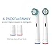 Replacement Toothbrush Heads Compatible with Oral B Braun Electric Tooth Brush, Brush Replacement Heads Refill, White, 6 Pack