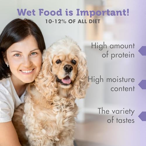 Nature's Protection Hundenassfutter mit Huhn & Lamm - Getreidefreies Hundefutter mit Omega-3 & Taurin - Für Erwachsene Hunde - Starke Muskeln & gesundes Fell (22 x 100g)