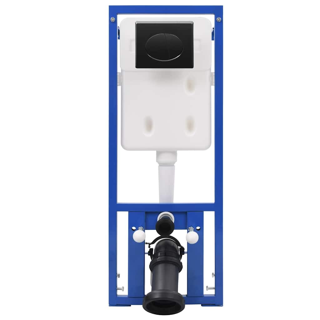 vidaXL Cisterna Alta Oculta Montada en Pared de Ahorro de Agua Tanque de Agua Inodoro Baño Suspendido Empotrada de Altura Regulable para WC 11 L