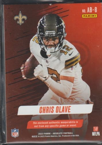 2023 Absolute Chris Olave Saints Burners Jersey Football Card image 4