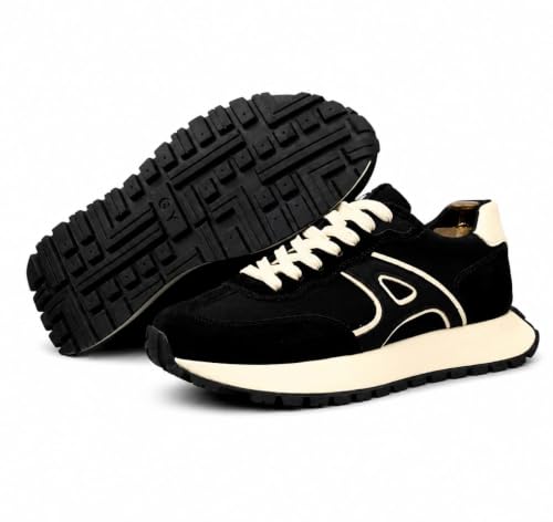 Image of Men's Black Sneakers for Gym, Running