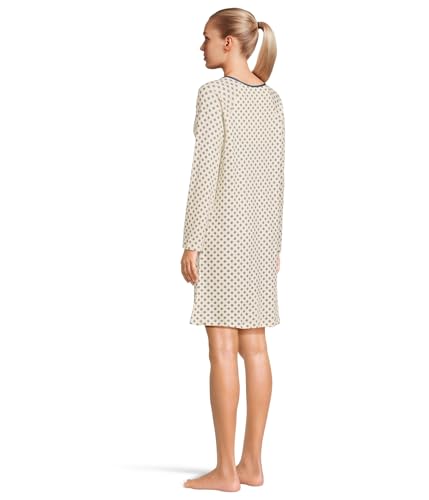 Karen Neuburger Women's Blue Era Tie Neck Long Sleeve Sleep Shirt3