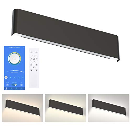 One-Day Sale: Up to 80% Off Aipsun 24in APP & Remote Control Dimmable Modern Black Vanity Light Fixtures Color Temperature Adjustable LED Bathroom Light Fixture ❤ Crazy Deals Aipsun 24in APP & Remote Control Dimmable Modern Black Vanity Light Fixtures Color Temperature Adjustable LED Bathroom Light Fixture