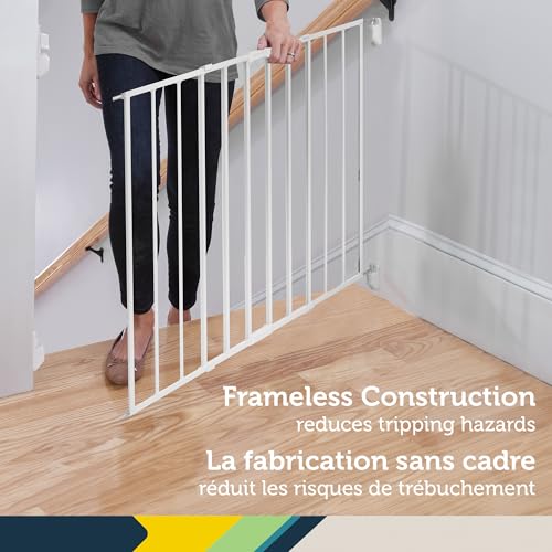 Safety 1st Top of Stairs Expanding Metal Gate, White, Adjustable Width 27"-42" Height 28" (GA090CWHOF2) by Safety 1st - Image 6