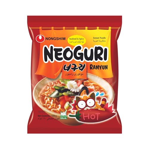 Nong Shim Instant Nudeln Neoguri Ramyun Meeresfrüchte und scharf 120 g Korea