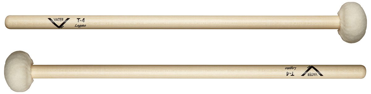 Vater Drumsticks T4 - Timpani Mallets - Straight Shaft - Legato