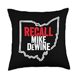 Recall Mike DeWine | Anti Ohio Governor Mike DeWine Throw Pillow