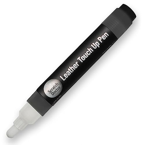 Scratch Doctor Leather Touch up Pen Repair Faded Colour & Minor Damage on Leather Furniture, Sofas, Car Seats (Black, 15ml)