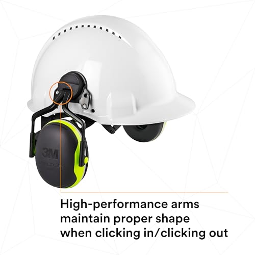Image of 3M PELTOR Hearing Protection Earmuffs, X4 Series Noise Protection, Construction, Manufacturing, Assembly, Sanding