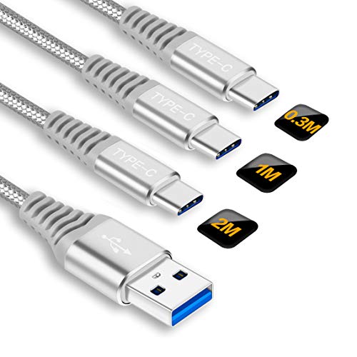 ▲Cosa Ottieni: Nylon Intrecciato Cavo di Ricarica USB C (3Pezzi,0.3m 1m 2m),18 mesi di garanzia e servizio clienti cordiale,non esitare a contattarci in caso di problemi di qualità, il servizio clienti a risposta rapida supporterà di sostituzione o rimborso.