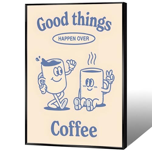 Vintage Club Funny Coffee Poster