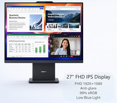 Image of Lenovo IdeaCentre 27 inch FHD All-in-One Desktop Computer, Intel Core i7-13620H(10-Core, 24MB Smart Cache), 32GB DDR5, 1TB PCIe SSD, Wi-Fi 6, HDMI, USB-C, Wired KB&Mouse, Business AIO, Windows 11 Pro