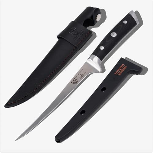 Dalstrong Fillet Knife - 7 inch Flexible Blade - Gladiator Series Elite - High Carbon German Steel -...