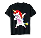 dabbing unicorno camicia dab babbo natale rainbow unicorns maglietta